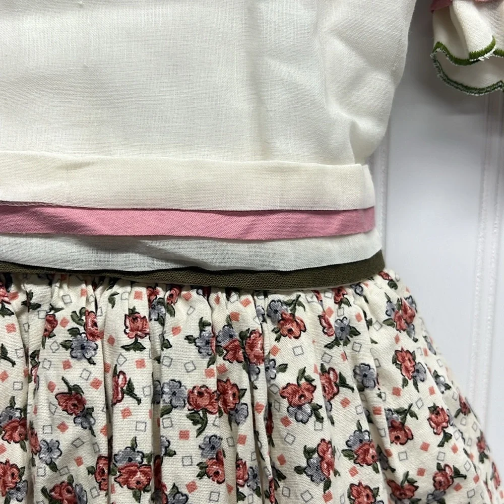 Vintage‎ Karela Kids Floral Peter Pan Collar Sz 8